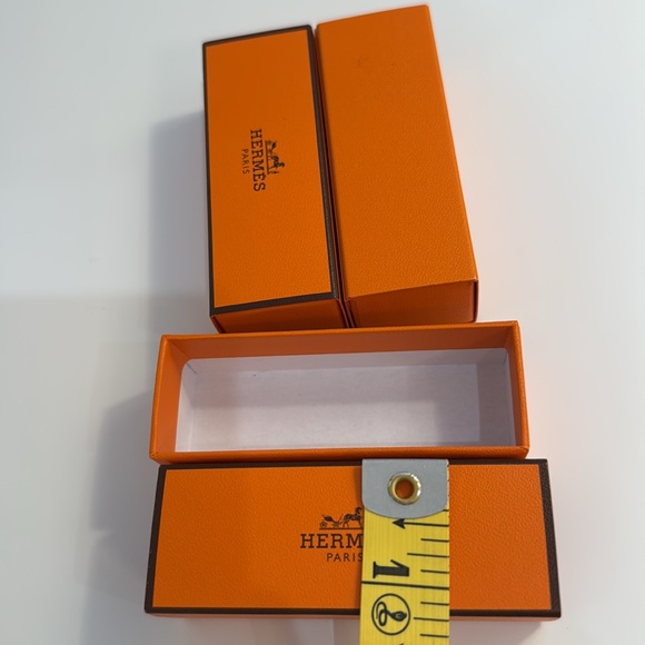 HERMES 3 small boxes. Lipstick, make up , jewelry boxes. Small size brand new. - Picture 9 of 9